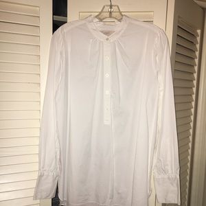LOFT white tunic blouse